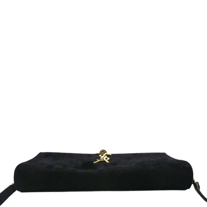 YVES SAINT LAURENT Kate Tassel Suede Crossbody Bag Black