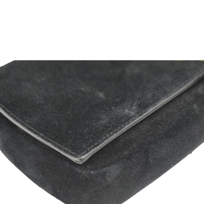 YVES SAINT LAURENT Kate Tassel Suede Crossbody Bag Black