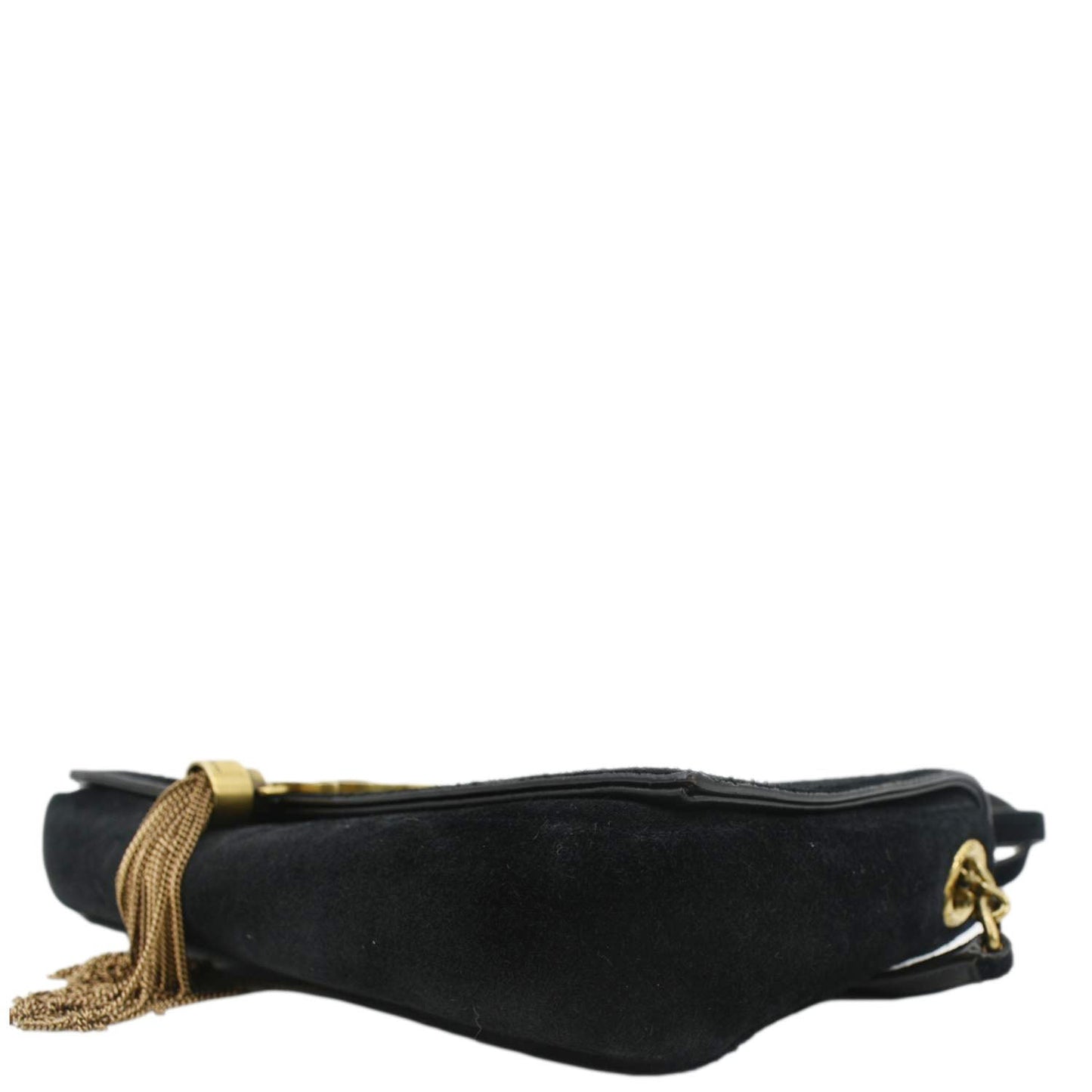 YVES SAINT LAURENT Kate Tassel Suede Crossbody Bag Black
