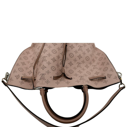 LOUIS VUITTON Girolata Monogram Mahina Leather Shoulder Bag Magnolia