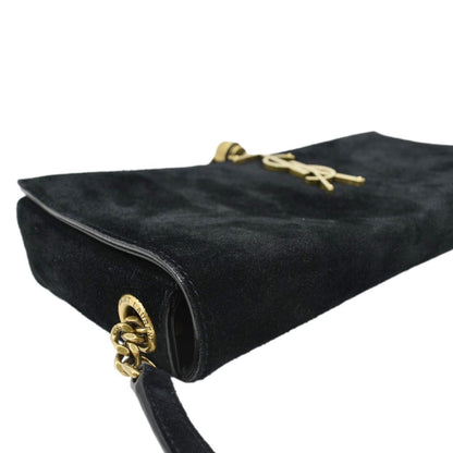 YVES SAINT LAURENT Kate Tassel Suede Crossbody Bag Black