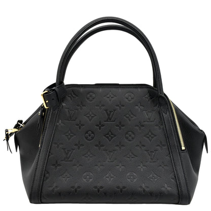 LOUIS VUITTON Marais MM Monogram Emperiente Satchel Bag Black