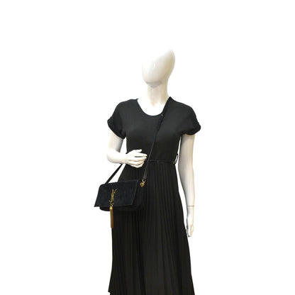 YVES SAINT LAURENT Kate Tassel Suede Crossbody Bag Black
