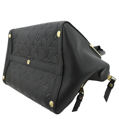 LOUIS VUITTON Marais MM Monogram Emperiente Satchel Bag Black
