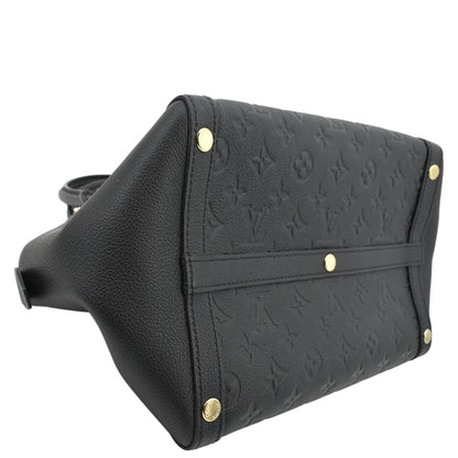 LOUIS VUITTON Marais MM Monogram Emperiente Satchel Bag Black
