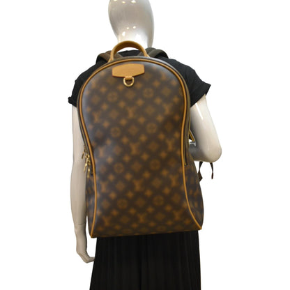 Louis Vuitton Ellipse Coated Canvas Backpack Bag Brown
