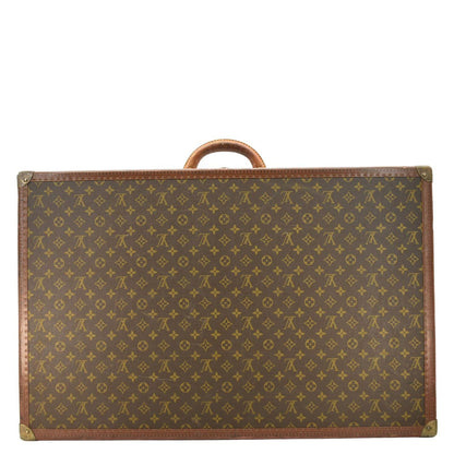LOUIS VUITTON Bisten Vintage Monogram Canvas Travel Suitcase Bag Brown
