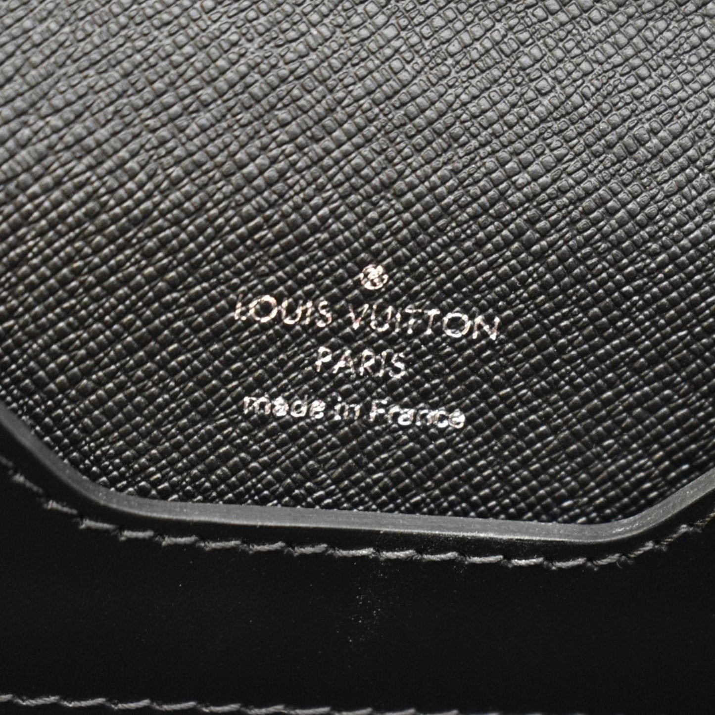 LOUIS VUITTON Laguito Epi Leather Briefcase Black