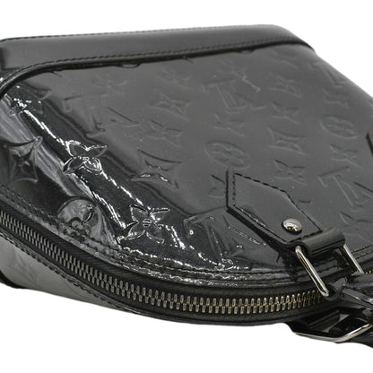 LOUIS VUITTON Alma BB Monogram Vernis Satchel Bag Black