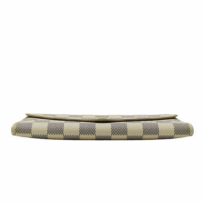 LOUIS VUITTON Josephine  Damier Azur Wallet White