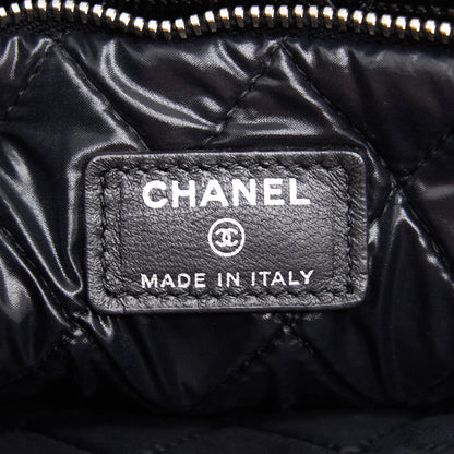 Chanel Patent Leather Fold Over Clutch Black