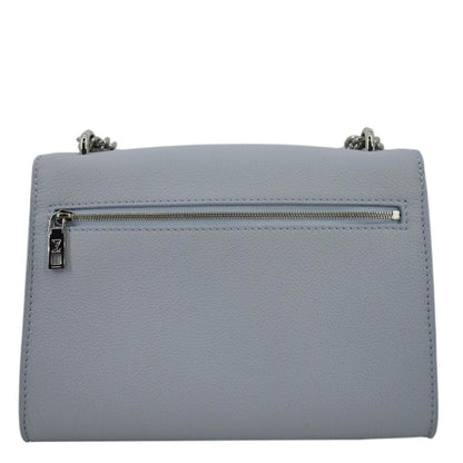 LOUIS VUITTON Mylockme Calf Leather Chain Shoulder Bag Light Blue
