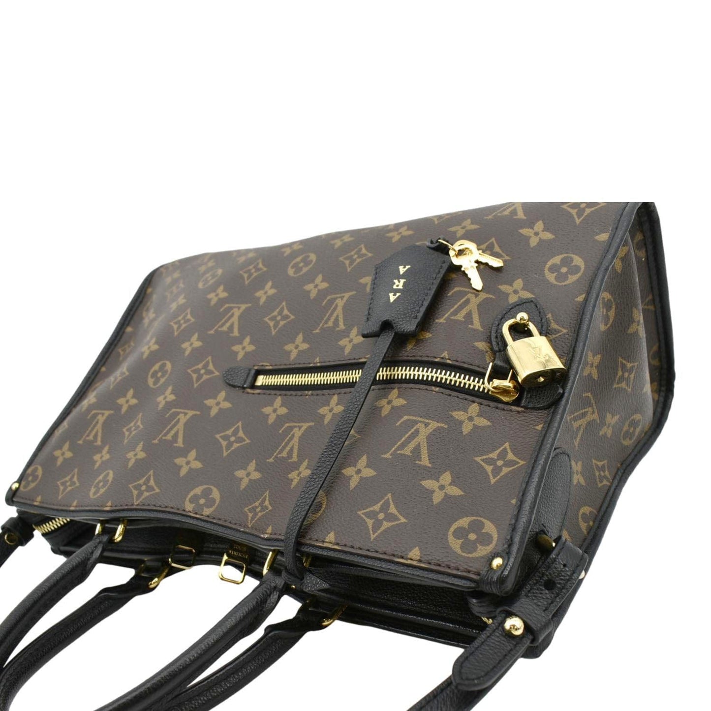 LOUIS VUITTON Popincourt NM Monogram Canvas Tote Bag Brown