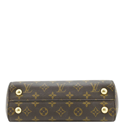 LOUIS VUITTON Cluny BB Monogram Canvas Shoulder Bag Brown
