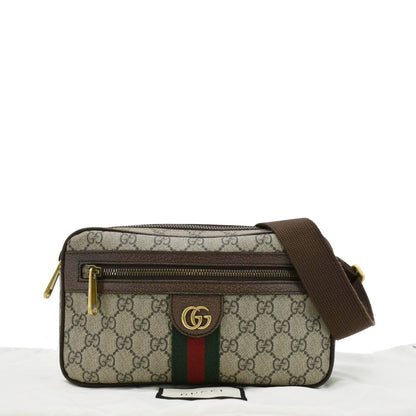 GUCCI Ophidia GG Supreme Canvas Belt Bag Beige 574796