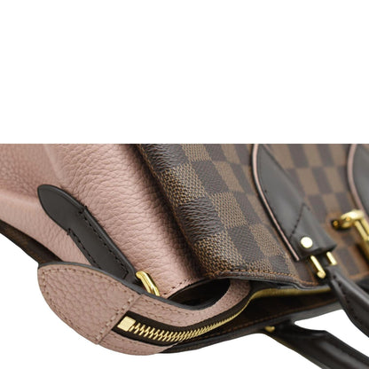 LOUIS VUITTON Normandy Damier Ebene Satchel Bag Brown
