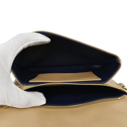 LOUIS VUITTON Coussin Pochette Monogram Leather Crossbody Bag Camel