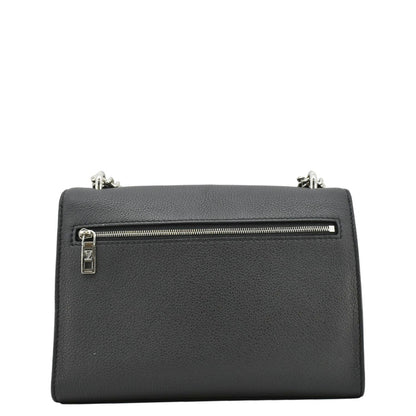 LOUIS VUITTON Mylockme Leather Chain Crossbody Bag Black
