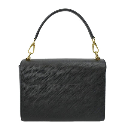LOUIS VUITTON LV Twist MM Epi Leather Shoulder Bag Black