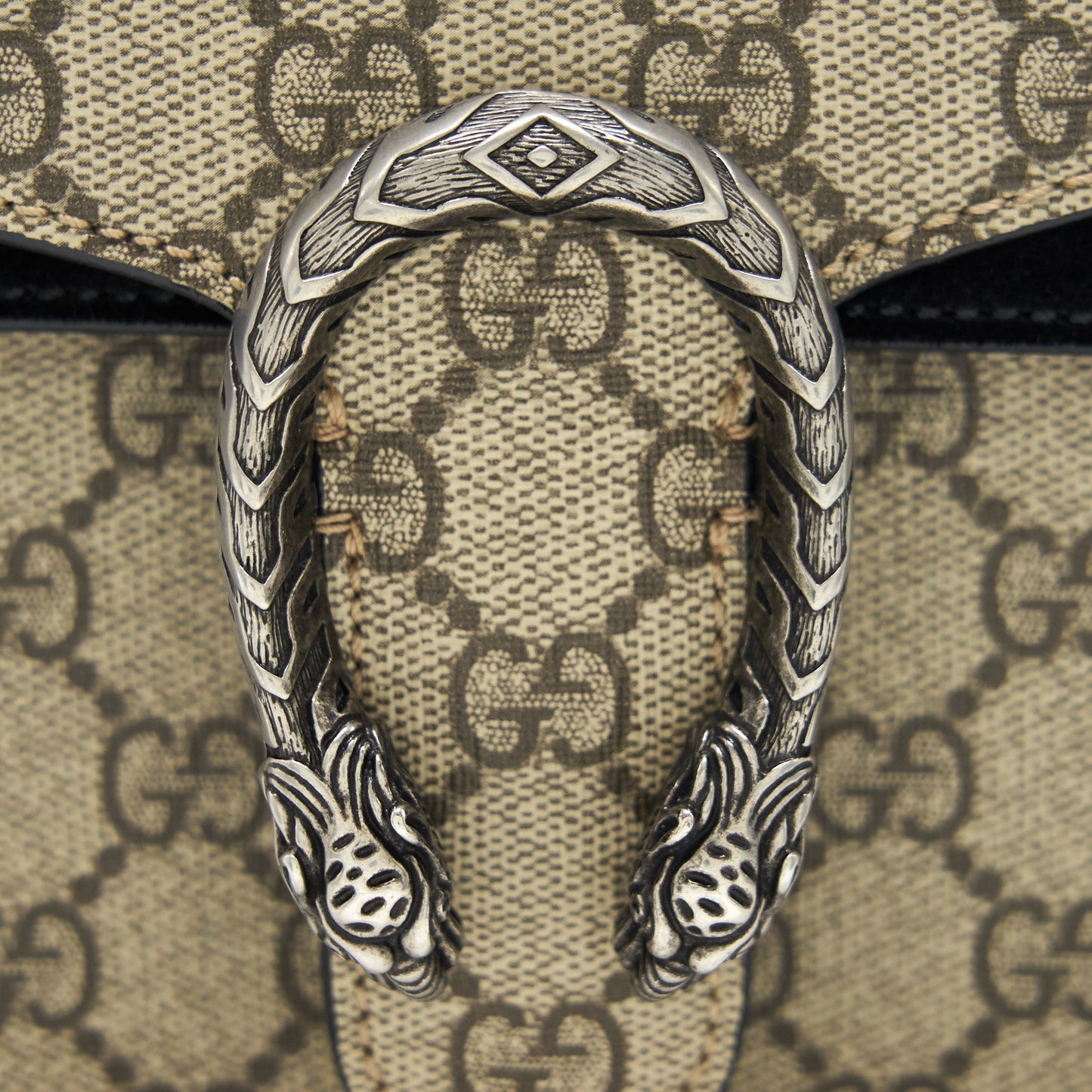 GUCCI DIONYSUS GG SUPREME MINI BAG BLACK
