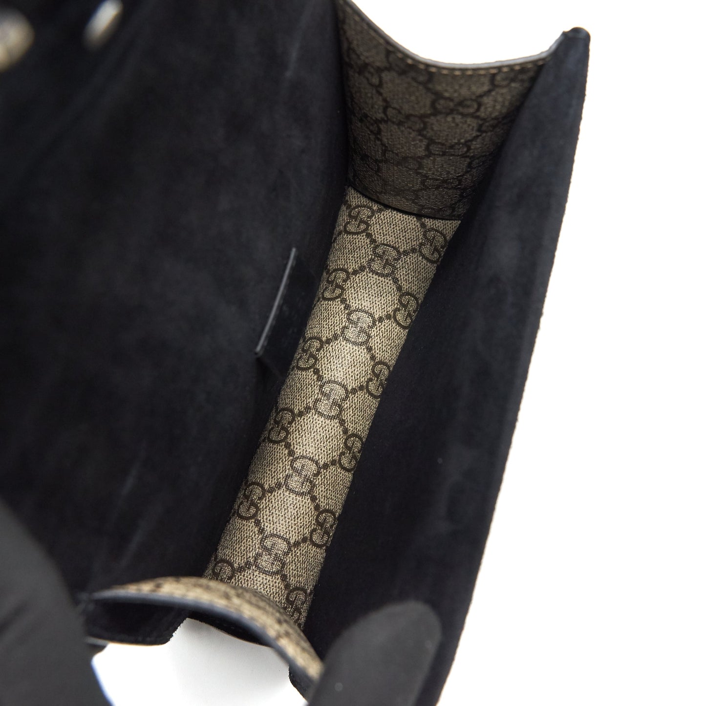 GUCCI DIONYSUS GG SUPREME MINI BAG BLACK