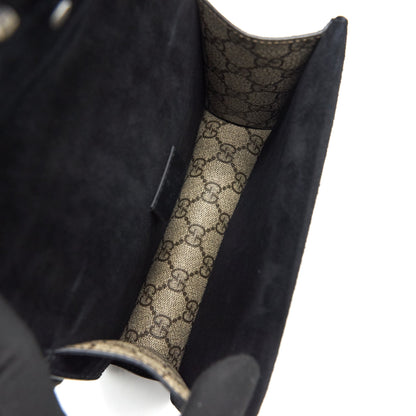 GUCCI DIONYSUS GG SUPREME MINI BAG BLACK