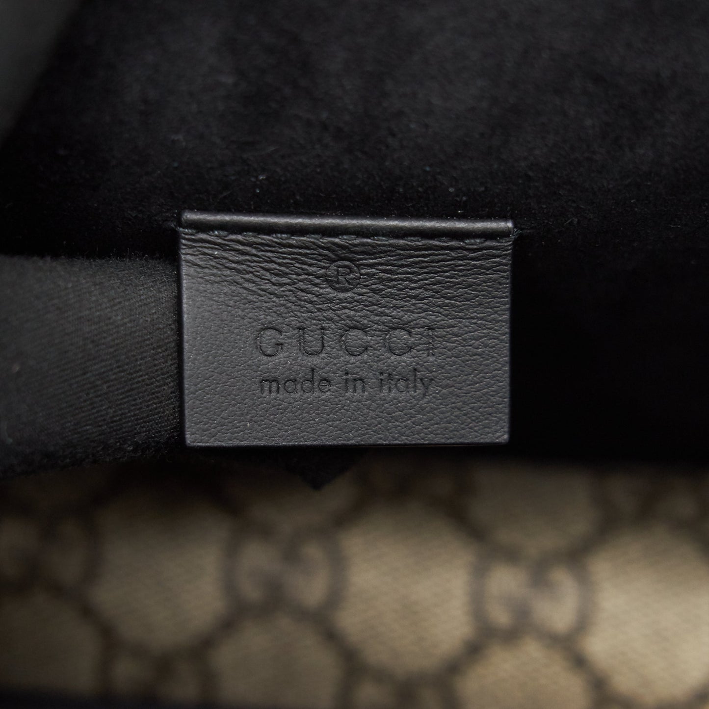 GUCCI DIONYSUS GG SUPREME MINI BAG BLACK