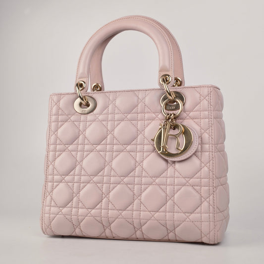 Christian Dior Medium Lambskin Pink