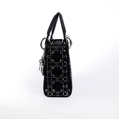 Christian Dior Mini Lady Dior Satin Black