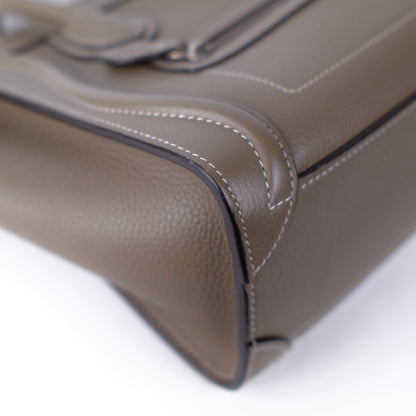 Celine Luggage Nano Calfskin Taupe