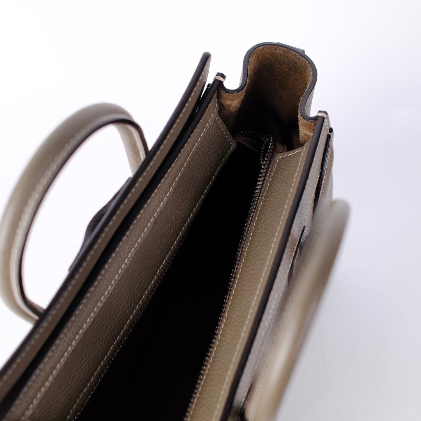 Celine Luggage Nano Calfskin Taupe