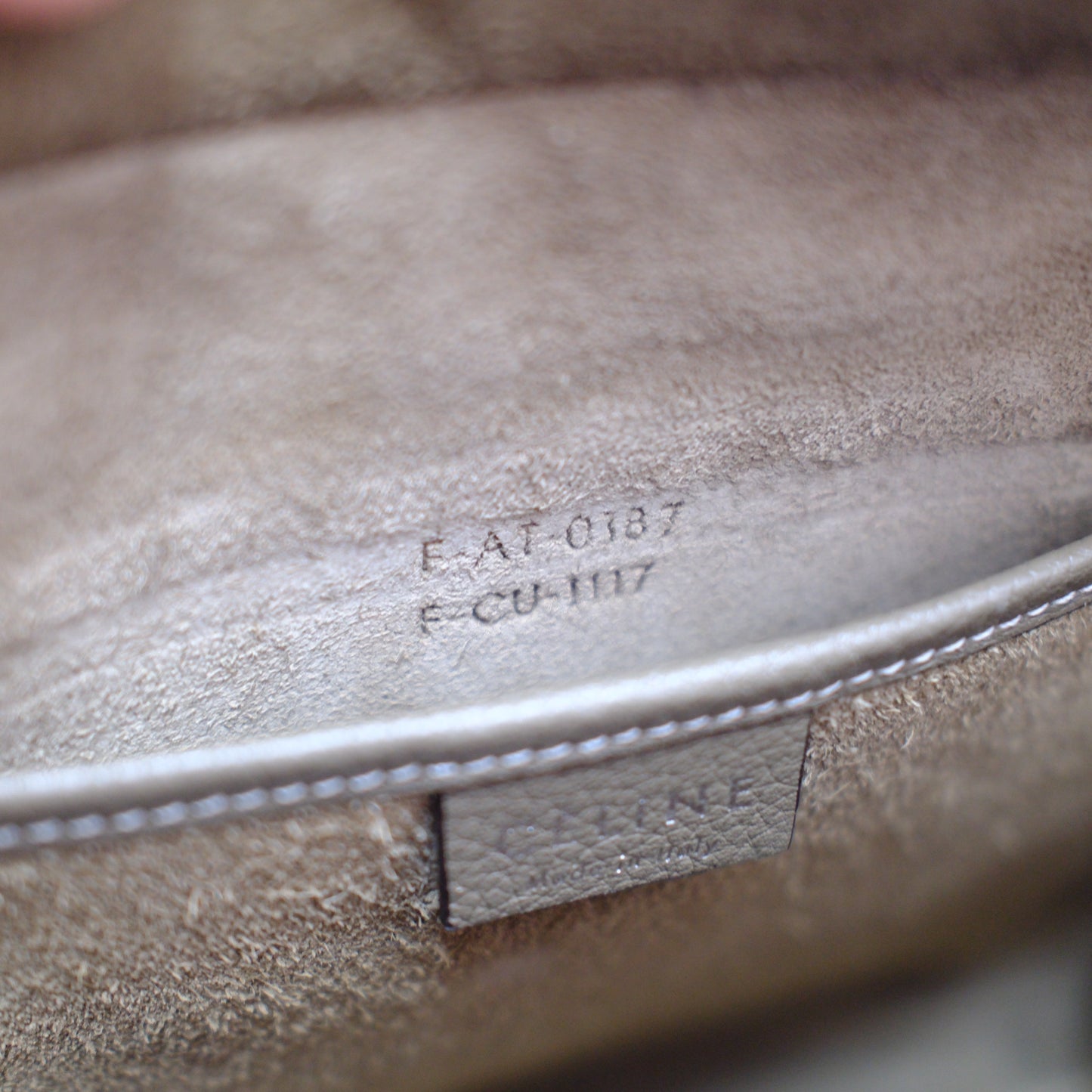 Celine Luggage Nano Calfskin Taupe