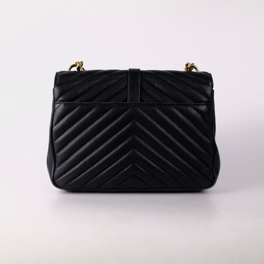 Saint Laurent Small College Black
