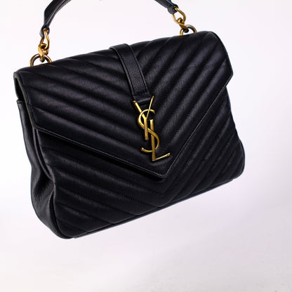 Saint Laurent Small College Black