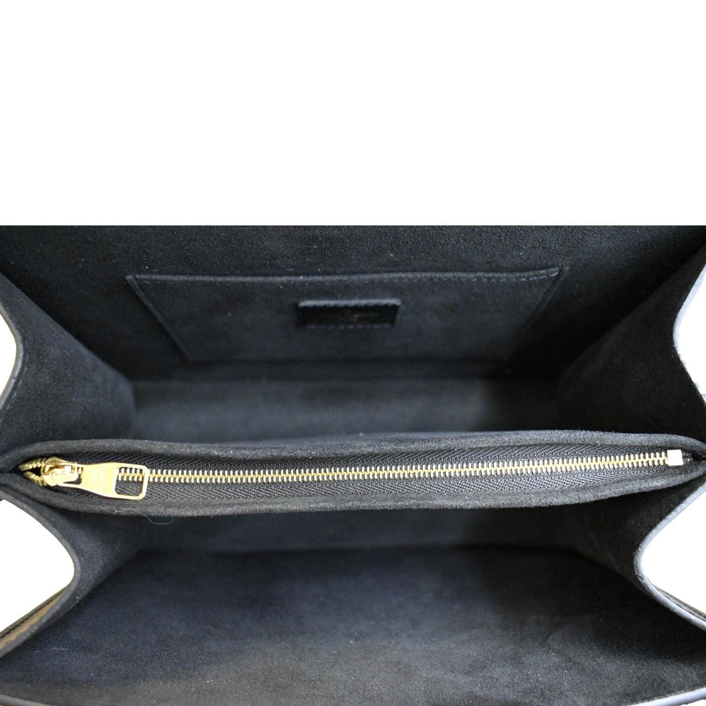 LOUIS VUITTON Dauphine MM Epi Leather Shoulder Bag Black