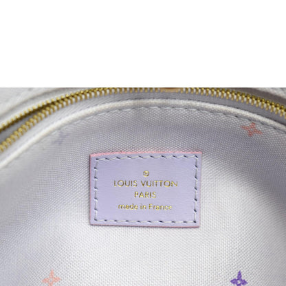 LOUIS VUITTON Women Onthego PM Monogram Coated Canvas Tote Sunrise Pastel