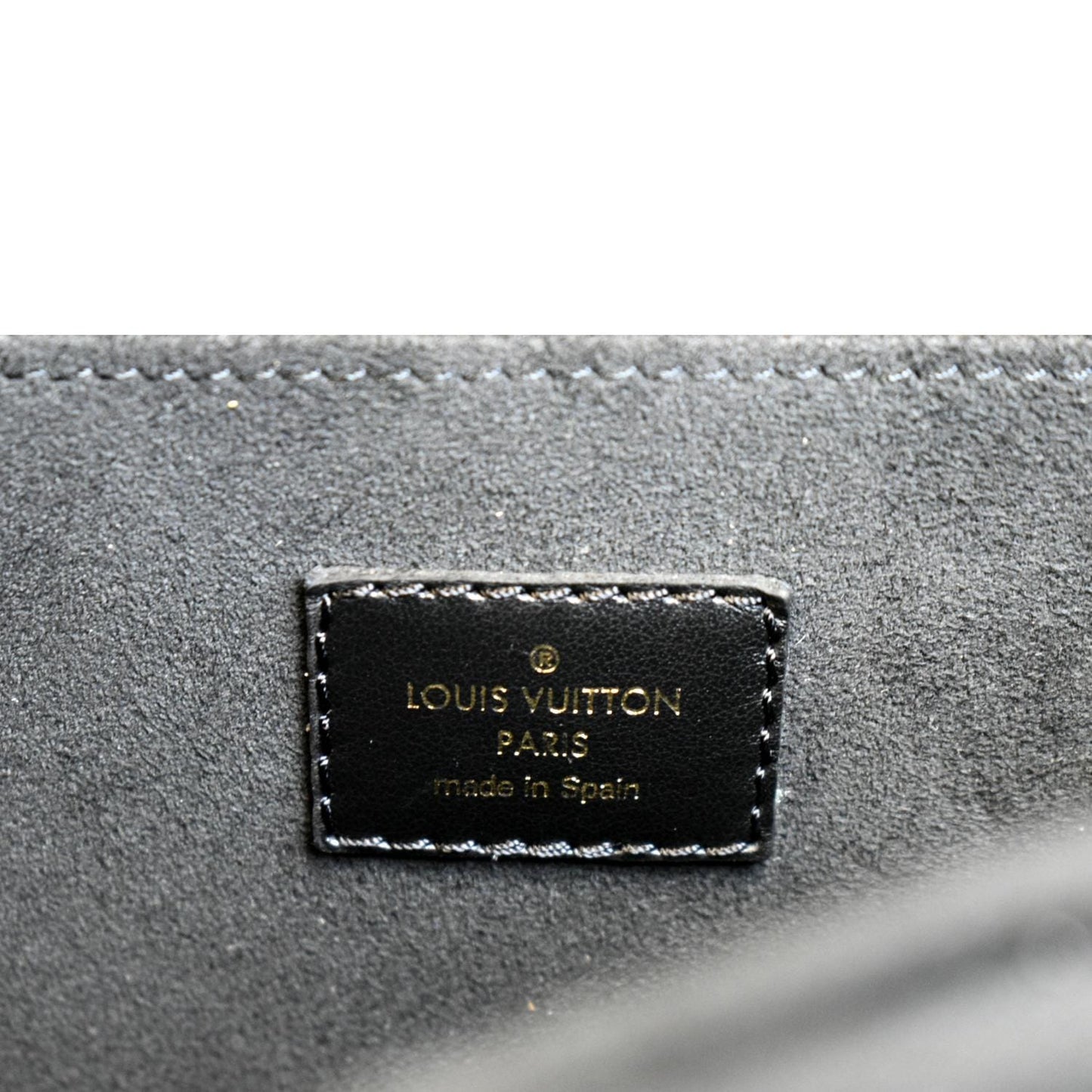 LOUIS VUITTON Dauphine MM Epi Leather Shoulder Bag Black