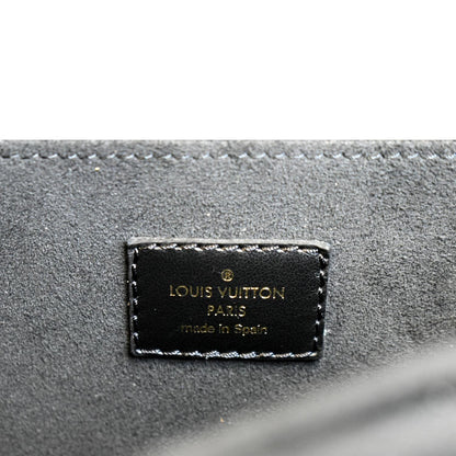 LOUIS VUITTON Dauphine MM Epi Leather Shoulder Bag Black