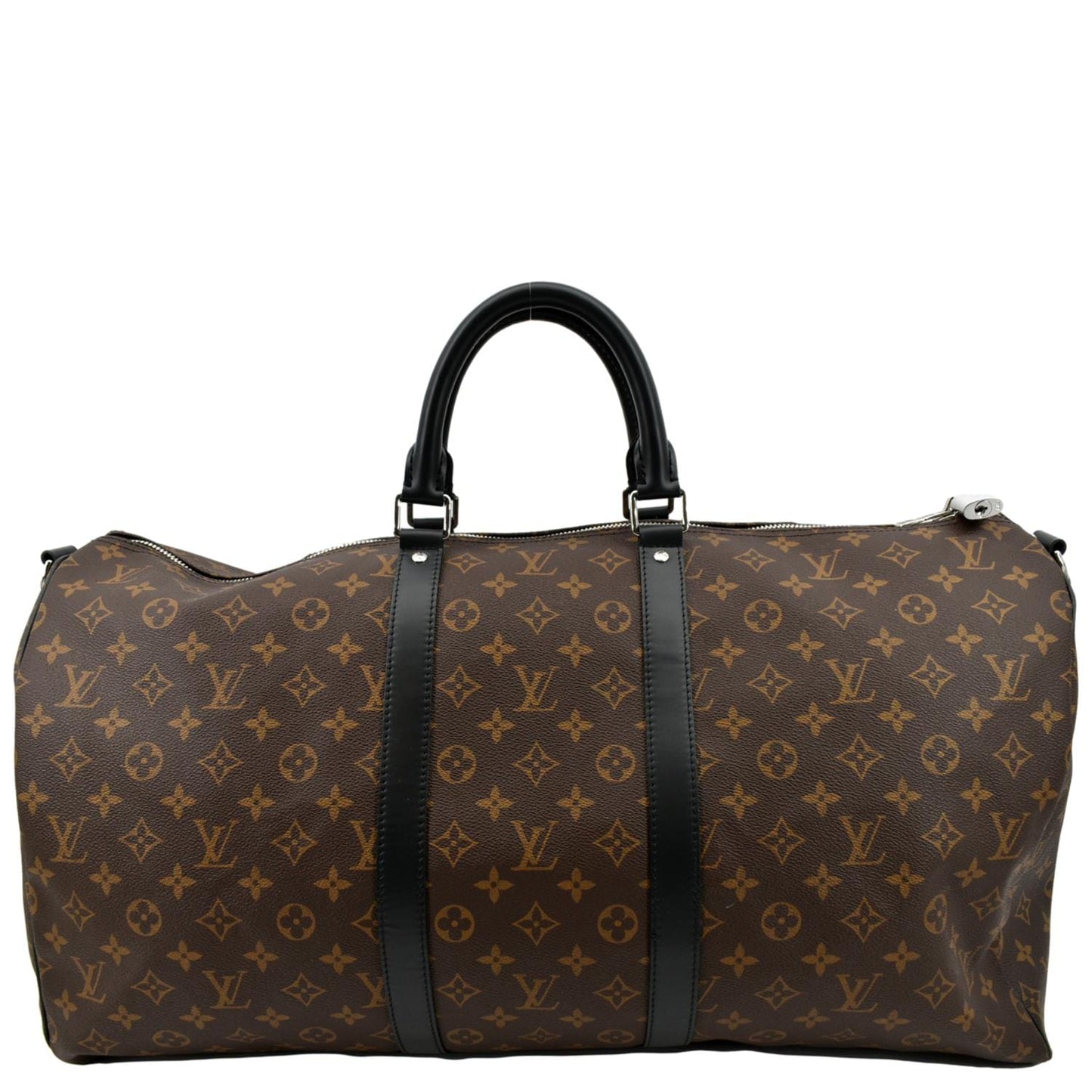 LOUIS VUITTON Keepall Bandouliere 55 Monogram Canvas Travel Bag Brown