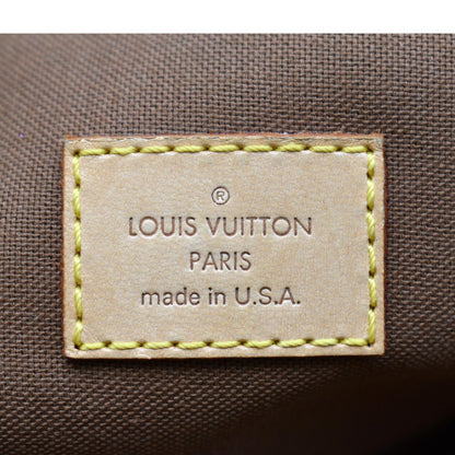 LOUIS VUITTON Lockit Vertical PM Monogram Canvas Tote Bag Brown