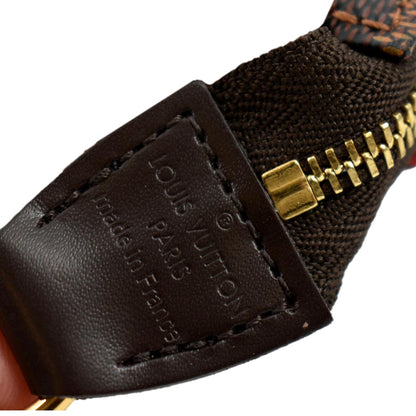 LOUIS VUITTON Mini Pochette Damier Ebene Accessories Pouch Brown