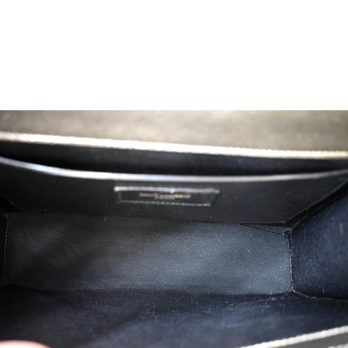 YVES SAINT LAURENT Envelope Medium Matelasse Leather Shoulder Bag Metallic