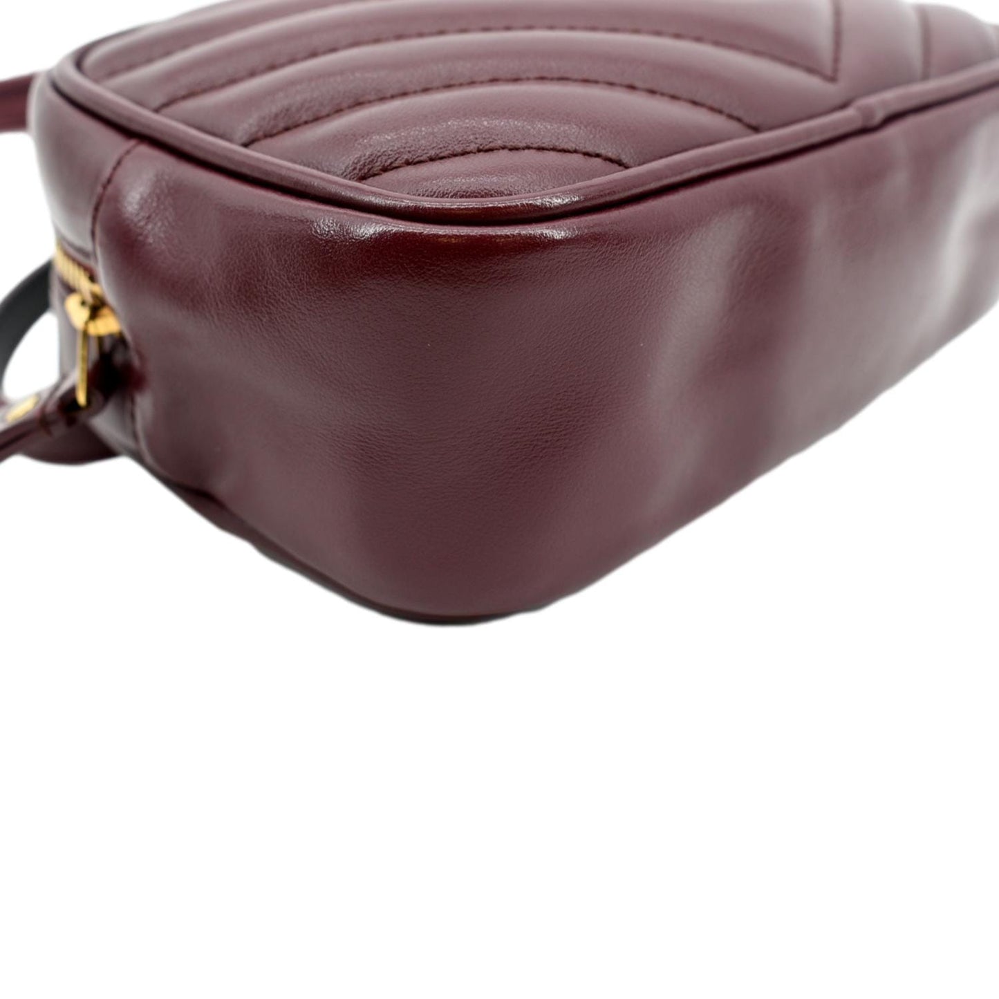 YVES SAINT LAURENT Lou Calfskin Leather Crossbody Belt Bag Red
