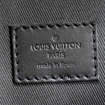 LOUIS VUITTON Takeoff Aerogram Grained Calf Leather Backpack Black