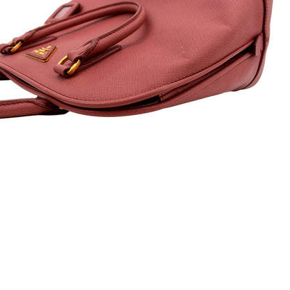 PRADA Promenade Saffiano Leather Satchel Bag Pink
