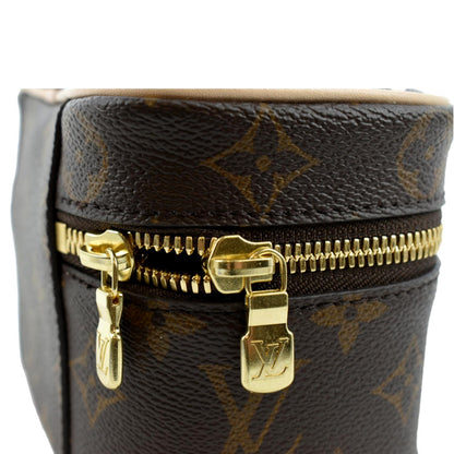 LOUIS VUITTON Nice Nano Monogram Canvas Toiletry Pouch Brown