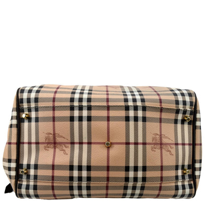 BURBERRY Canterbury Haymarket Check Tote Bag Multicolor