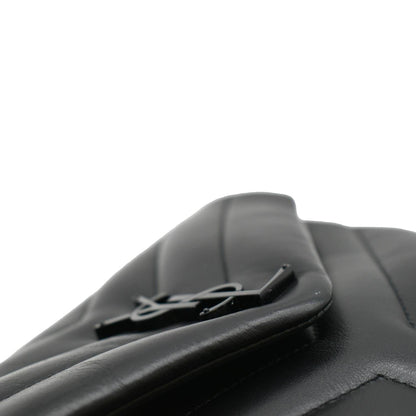 YVES SAINT LAURENT Loulou Small Calfskin Leather Shoulder Bag Black