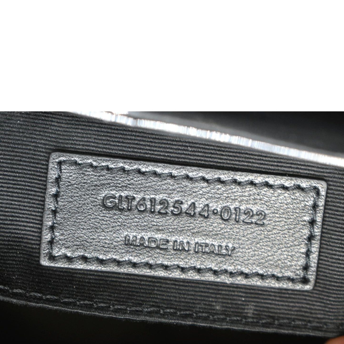 YVES SAINT LAURENT Lou Camera Chevron Leather Crossbody Bag Black