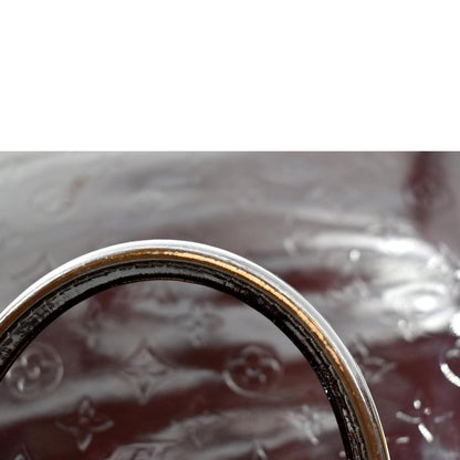 LOUIS VUITTON Alma GM Monogram Vernis Leather Satchel Bag Amarante